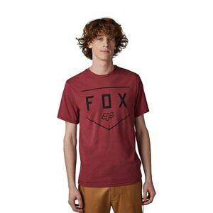 Fox pánské tričko Shield Ss Tech Scarlet | Červená | Velikost XL