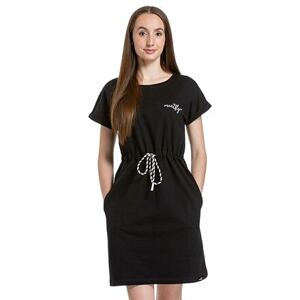 Meatfly dámské šaty Lotie Black | Černá | Velikost XS | 100% bavlna