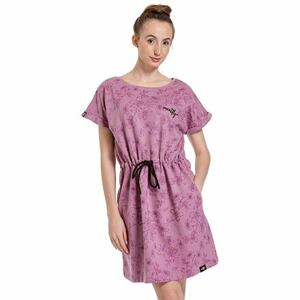Meatfly dámské šaty Lotie Blossom Rose | Růžová | Velikost XS | 100% bavlna