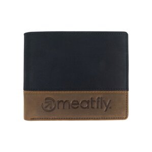Meatfly kožená peněženka Eddie Premium Black/Oak | Černá | Velikost One Size