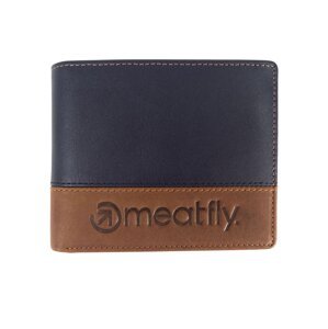 Meatfly kožená peněženka Eddie Premium Navy/Brown | Modrá | Velikost One Size