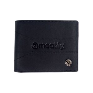 Meatfly kožená peněženka Zac Premium Black | Černá | Velikost One Size