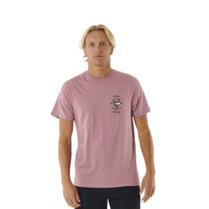 Rip curl pánské tričko Search Icon Mauve | Fialová | Velikost S | 100% bavlna