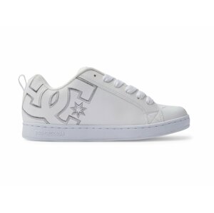 Dc shoes dámské boty Court Graffik White/M Silver | Bílá | Velikost 9,5 US