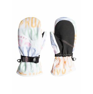 Roxy dětské zimní rukavice Jetty Girl Mitt Bright White Sapin Rg | Bílá | Velikost L