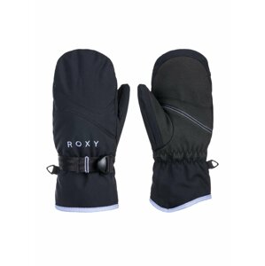 Roxy dětské zimní rukavice Jetty Girl Solid True Black | Černá | Velikost L