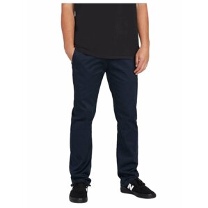 Volcom pánské kalhoty Frickin Modern Stret Dark Navy | Modrá | Velikost 34 x 34
