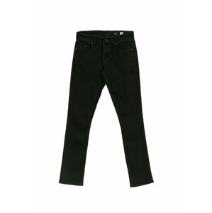 Volcom pánské kalhoty 2X4 Denim Black Out | Černá | Velikost 33 x 32