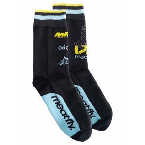 Meatfly ponožky Dakar Blue/Yellow | Černá | Velikost S