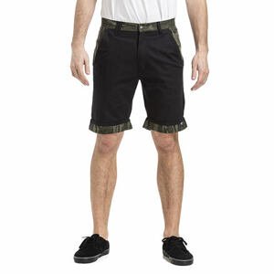 Nugget Sergio 19 Shorts A - Black Olive Oak Camo | Černá | Velikost 33 | 100% bavlna