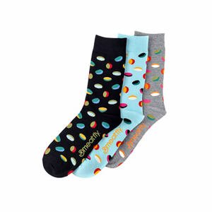 Meatfly ponožky Oval socks - S19 Triple pack | Mnohobarevná | Velikost S/M
