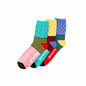 Meatfly ponožky Stripes Dot socks - S19 Triple pack | Mnohobarevná | Velikost S/M