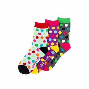 Meatfly ponožky Light Regular Dots socks - S19 Triple pack | Mnohobarevná | Velikost XS/S