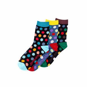 Meatfly ponožky Dark Regular Dots socks - S19 Triple pack | Mnohobarevná | Velikost M/L