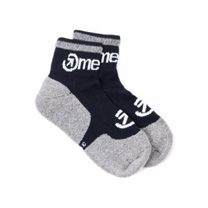 Meatfly ponožky Logo Middle Socks – CO A – Grey | Šedá | Velikost S