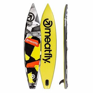 Meatfly paddleboard Zoom 12,6" A - Lime Black | Černá | Velikost paddle 12,6"