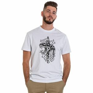 Meatfly tričko Stab White | Velikost XXL | 100% bavlna