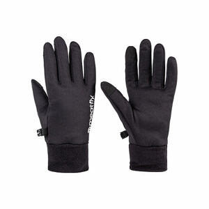 Meatfly pánské rukavice Mens Powerstretch Black White | Černá | Velikost L