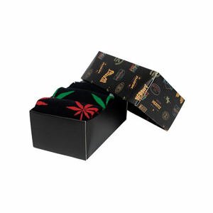 Meatfly pánské ponožky Ganja Black Gift Pack | Mnohobarevná | Velikost L/XL