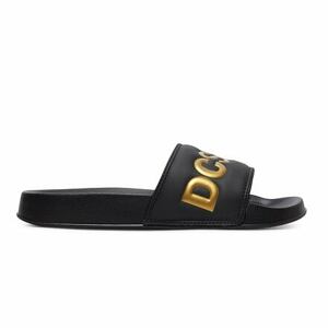 Dc shoes dámské pantofle DC Slide SE Black/Gold | Černá | Velikost 8 US