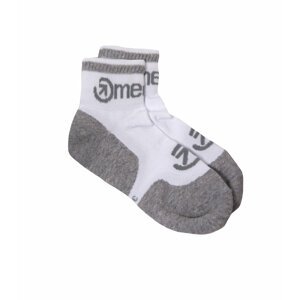 Meatfly ponožky Logo Middle Socks – CO B – White | Bílá | Velikost S