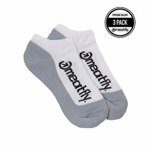 Meatfly ponožky Boot Socks - Triple pack B – White | Černá | Velikost S