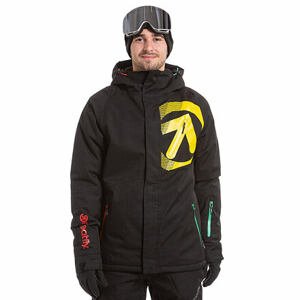 Meatfly snowboardová bunda Bang H - Black Rasta | Černá | Velikost M
