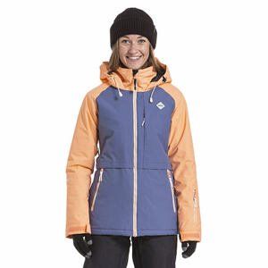 Nugget snowboardová bunda Trish C - Papaya Fjord Blue | Oranžová | Velikost M