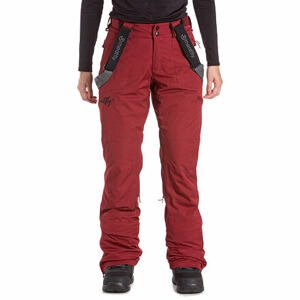Meatfly snowboardové kalhoty Foxy G - Merlot Stripe | Červená | Velikost XS