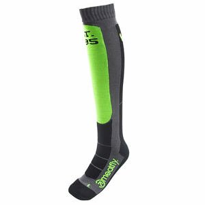 Meatfly snowboardové ponožky Hooper Safety Green Grey | Zelená | Velikost S