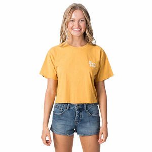 Rip curl tričko Keep On Surfin Crop Tee - S20 Yellow | Velikost M